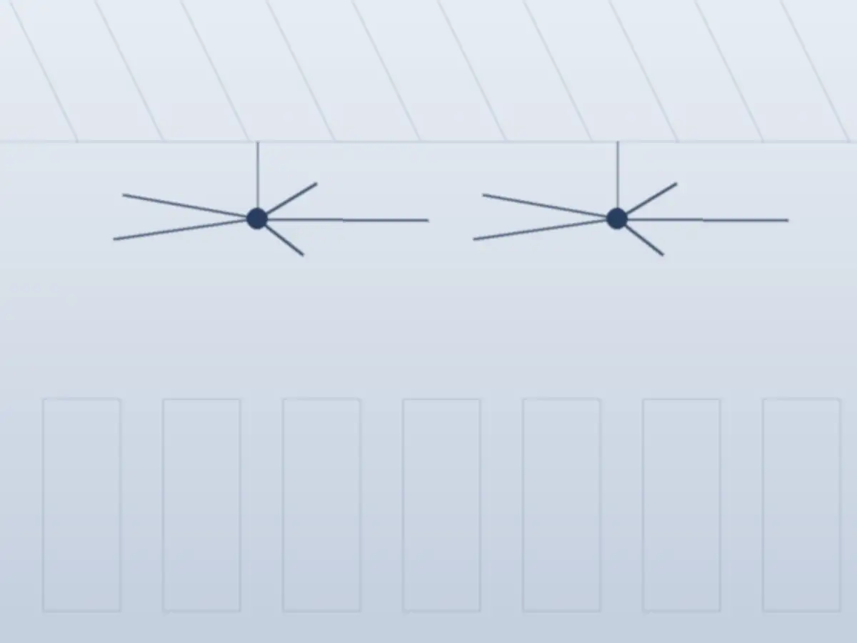 Phân tích vùng phủ airflow và bố trí quạt HVLS trên mặt bằng nhà xưởng