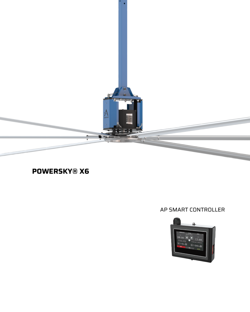 HVLS POWERSKY® X6 Φ 7.3m