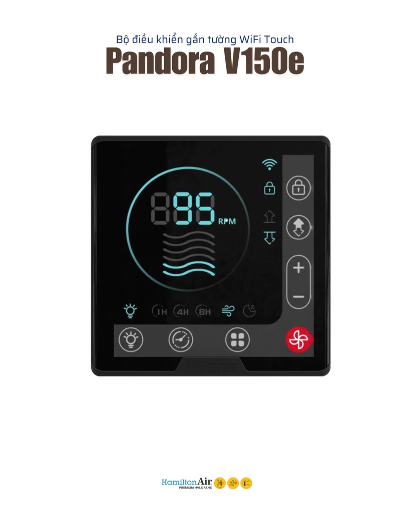 Điều khiển WiFi Touch Wall Control - Pandora V150e