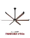 Quạt trần HVLS Pandora V150e Woodgrain