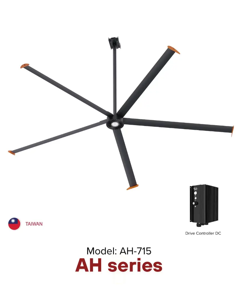 Quạt trần HVLS AH series Ø 7.3m