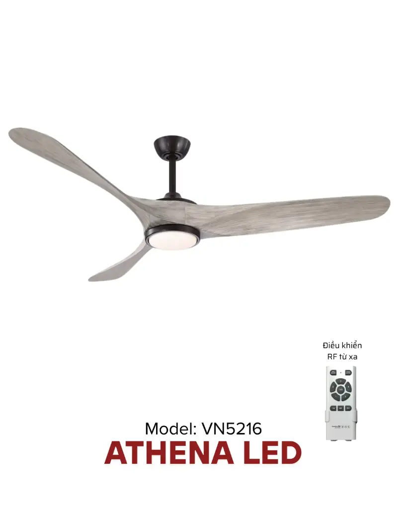 Quạt trần ATHENA LED | Giải pháp làm mát quạt HVLS Hamilton Air 2026