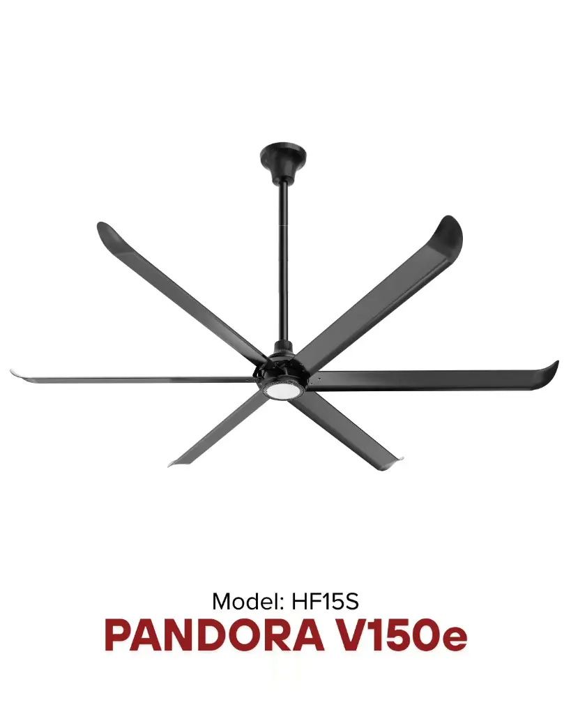 HVLS Pandora V150e Ø 2.0m | Giải pháp làm mát quạt HVLS Hamilton Air 2026